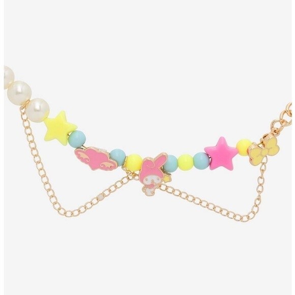 Hot Topic My Melody Pearl Chain Necklace - Picture 2 of 3